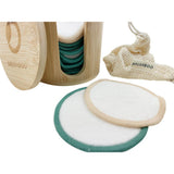 DISCOS PREMIUM DESMAQUILLANTES REUTILIZABLES - CON CAJA DE BAMBÚ / BRUSHBOO