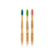 PACK 3 CEPILLOS ADULTO - ROSA, VERDE Y AZUL / BRUSHBOO