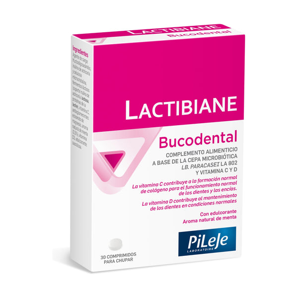 Pileje Lactibiane Bucodental confort oral 30 comprimidos masticables