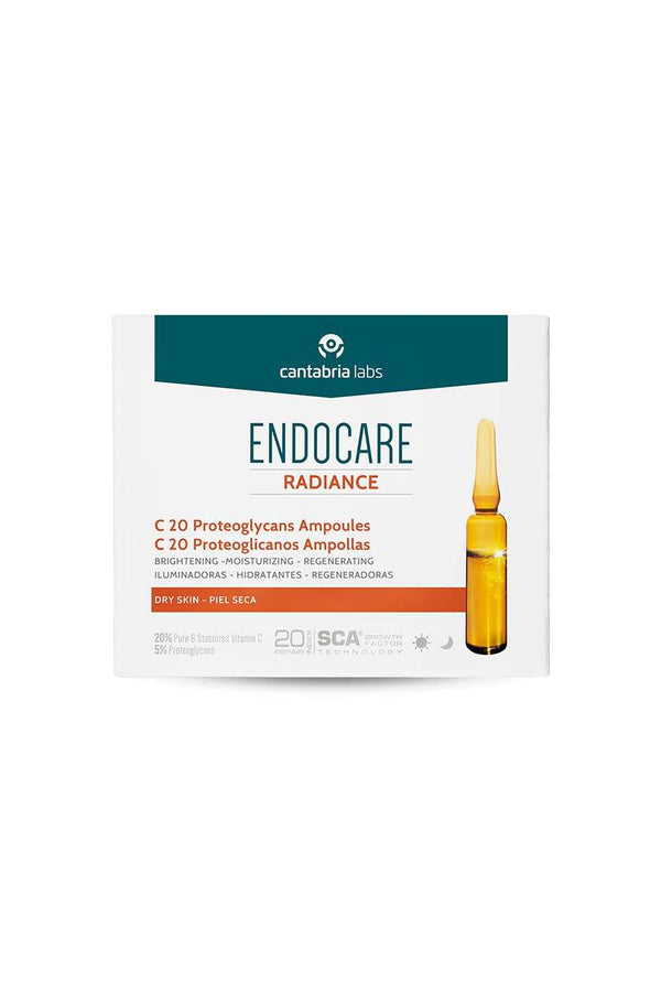 ENDOCARE RADIANCE C 20 Proteoglicanos 30 ampollas x 2ml Piel SEca